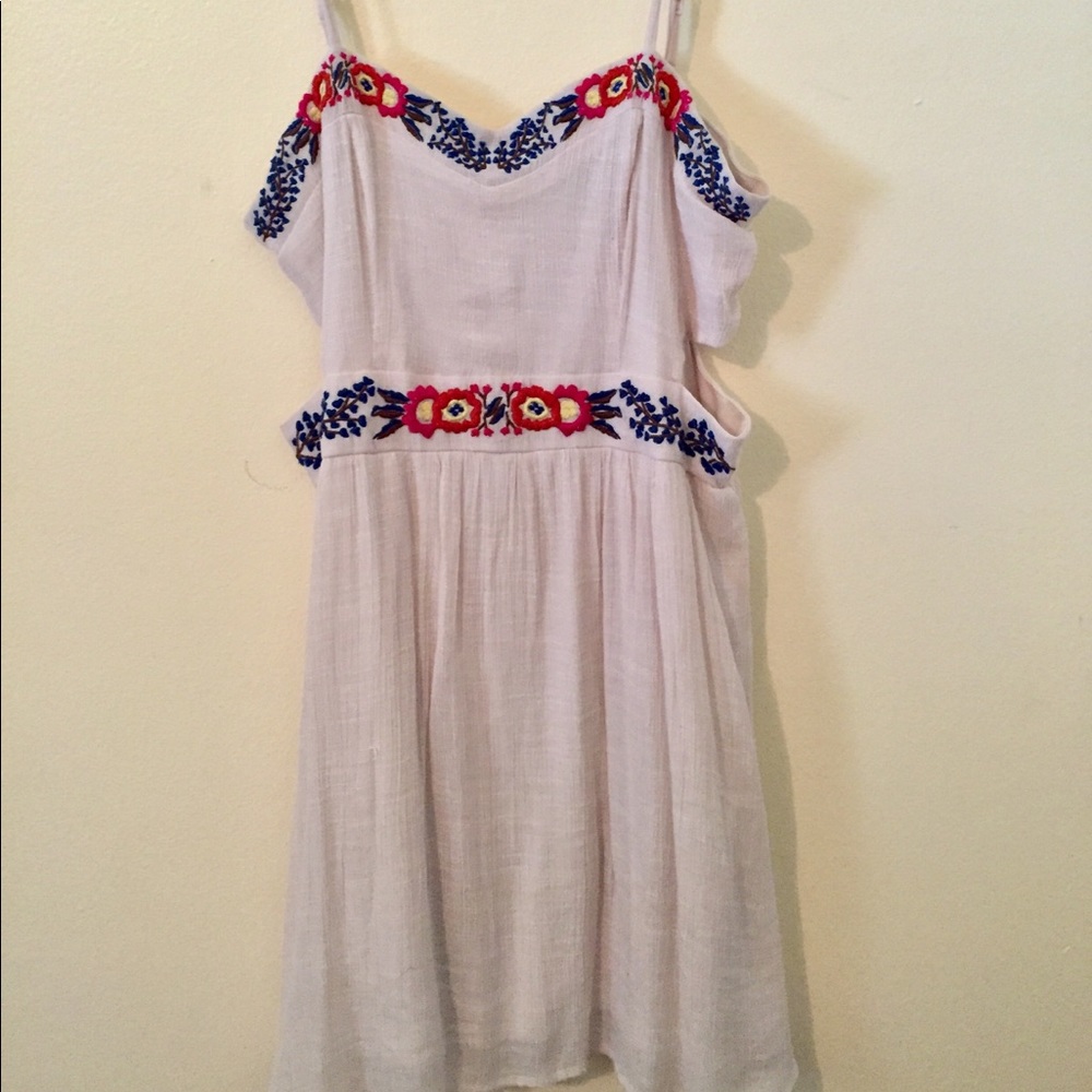 As U Wish Cut Out Floral Summer Sundress L 13